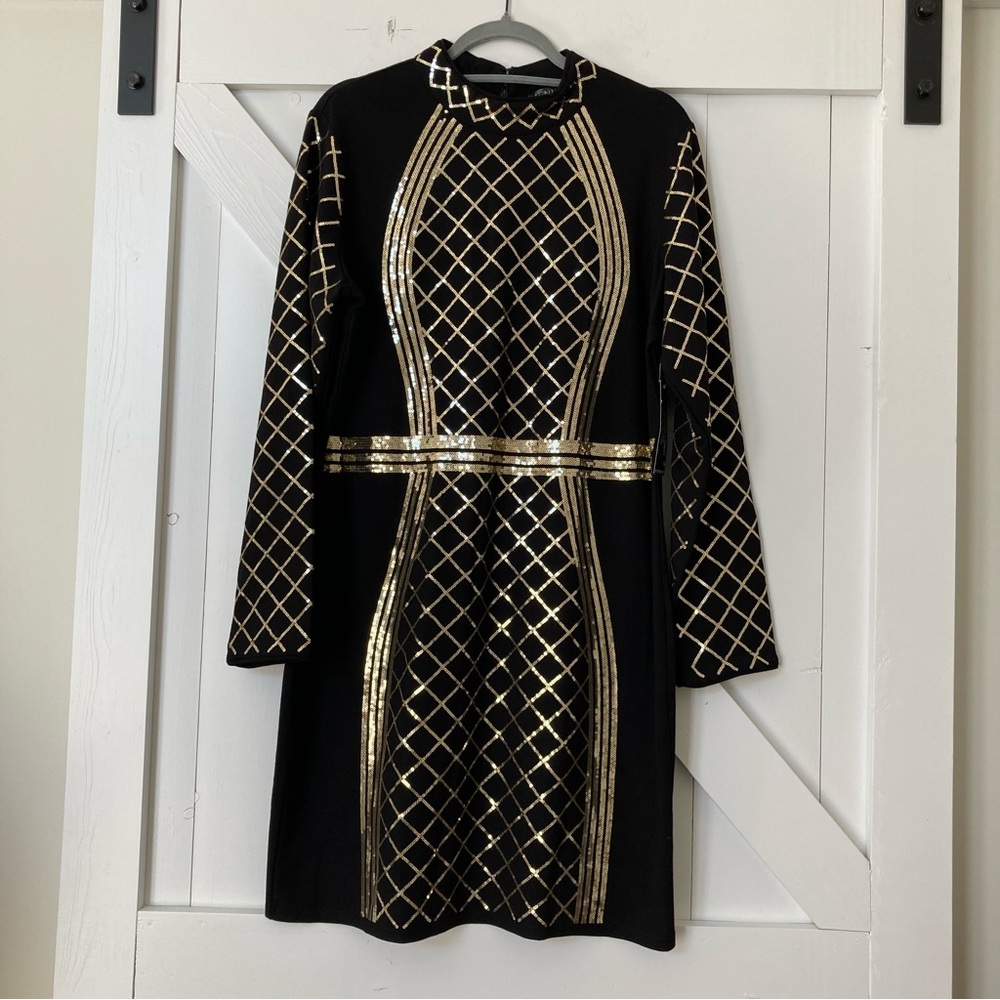 NWT Venus gold sequin party dress size 18